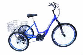 Triciclo adulto aluminio 21m f.disco susp