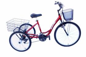 Triciclo adulto aluminio 21m - Onix