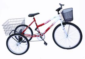 Triciclo adulto onix cor vermelho Triciclo adulto onix cor vermelho