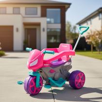 Triciclo Andador com Haste Direcionável Pedal Passeio e Proteção