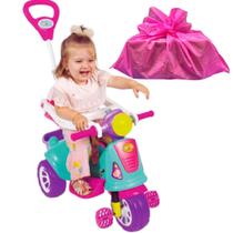 Triciclo Avespa Motoca Infantil Carrinho Passeio Pink Com Embalagem Presente Maral
