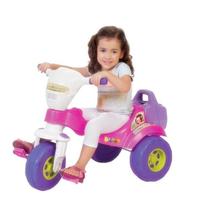 Triciclo Bichos Com Som Haste Direcionável Rosa Magic Toys