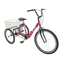 Triciclo Bicicleta 3 Rodas Deluxe Alumínio Aro 26 Vermelho - Dream Bike