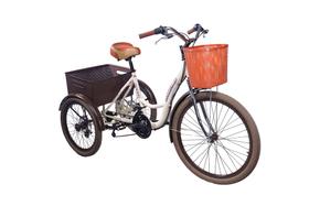 Triciclo Bicicleta Com Marchas Aro 26 Alumínio Retro Vintage