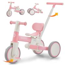 Triciclo Bobike 5 em 1 para crianças de 18 meses a 5 anos rosa