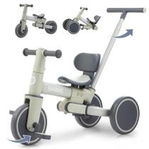 Triciclo Bobike 5 em 1 para crianças de 18 meses a 5 anos, verde