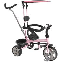 Triciclo Carrinho para Passeio e Pedal Kiddo Whoop Grow Rosa Triciclo Carrinho para Passeio e Pedal Kiddo Whoop Grow Rosa