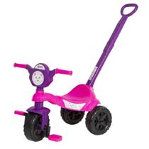 Triciclo Carrinho Passeio Infantil Com Pedal Haste Removivél KENDY 18 mese 16kgs max