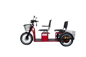Triciclo com 02 Assentos com Motor Duplo 1.600 Wats Vermelho