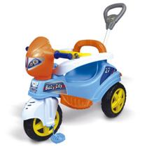 Triciclo de Passeio Baby City Colorido com Empurrador 2 em 1 - Maral Brinquedos