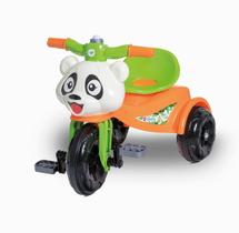 Triciclo de Pedal Infantil Panda Com Buzina Calesita