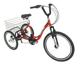 Triciclo deluxe vermelho com marcha - Dream Bike
