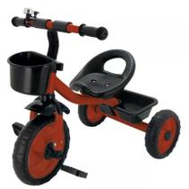 Triciclo Divertido Infantil Vermelho Com Cestinhas E Buzina - Zippy Toys