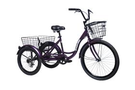 Triciclo Dream Bike Deluxe 7 Marchas Para Adultos Roxo Triciclo Dream Bike Deluxe 7 Marchas Para Adultos Roxo