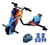 Triciclo Drift Infantil 3 velocidades bluetooth led fogo e gelo