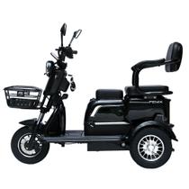 Triciclo Elétrico 750W Litio Fenix Preto Tração Reduzida - Não Precisa de CNH