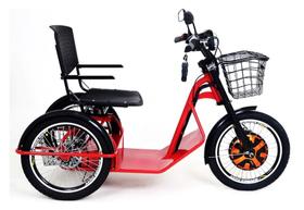 Triciclo Elétrico 800w Sem Amortecedor Vermelho Vermelho Triciclo Elétrico 800w Sem Amortecedor Vermelho Vermelho