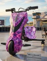 Triciclo Elétrico Drift 360 Bluetooth LED 250W 3 Velocidades Hoverboard Radical Top Rosa/Roxo Triciclo Elétrico Drift 360 Bluetooth LED 250W 3 Velocidades Hoverboard Radical Top Rosa/Roxo