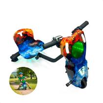 Triciclo Elétrico Drift Moto Infantil Led Som 36v Colorido Fogo
