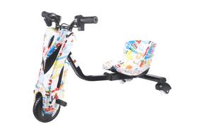 Triciclo Elétrico Drift Turbo Twister 36V Luz de LED Bluetooth Suporta 75 kg Branco / Bang Toys