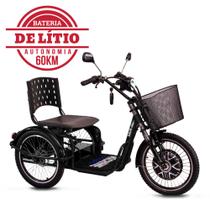 Triciclo Elétrico Machine Force 800W com Bateria de Lítio 60KM de Autonomia - Machine Motors Triciclo Elétrico Machine Force 800W com Bateria de Lítio 60KM de Autonomia - Machine Motors