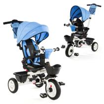 Triciclo EOOWOY Baby Trike 6 em 1 com alça de pressão 18M-5Y azul Triciclo EOOWOY Baby Trike 6 em 1 com alça de pressão 18M-5Y azul