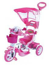 Triciclo et capota removível c/ música e luzes rosa - Bel Brink