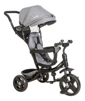 Triciclo Infantil 2 Em 1 Giratório 360º Kiddo Cor Cinza