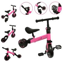 Triciclo Infantil 3 em 1 Bicicleta Equilíbrio sem Pedal e com Pedal Coordenação Importway Bw312 Triciclo Infantil 3 em 1 Bicicleta Equilíbrio sem Pedal e com Pedal Coordenação Importway Bw312