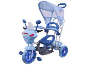 Triciclo Infantil 3 Em 1 Toldo Luzes Música Azul - Bel brink