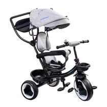 Triciclo Infantil 4 em 1 Para Bebê Com Empurrador e Capota - Kababy