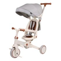 Triciclo Infantil 5 em 1 E-lite Trike White/Cinza - Premium Baby