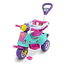 Triciclo Infantil Avespa com Pedal, Encosto Alto e Cestinha Para Crianças a Partir de 9 Meses Menina Rosa Triciclo Infantil Avespa com Pedal, Encosto Alto e Cestinha Para Crianças a Partir de 9 Meses Menina Rosa