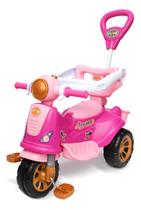 Triciclo Infantil Avespa Princesas Rosa Com Empurrador Maral Cor Pink