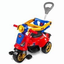 Triciclo Infantil Avespa Spider Maral Motoca Com Buzina E Haste Andador Com 3 Rodas