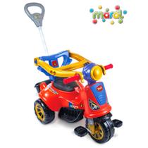Triciclo Infantil Avespa Spider Suporta 25 Kilos Com Buzina e Haste Empurrar