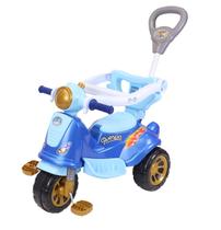 Triciclo Infantil Avespa Wheels Azul Com Empurrador Maral Triciclo Infantil Avespa Wheels Azul Com Empurrador Maral