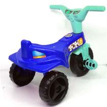 Triciclo Infantil Azul Baby c/ Adesivos Menina Pedalar - OMOTCHA