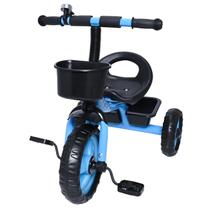 Triciclo Infantil Azul C/ Cesto e Buzina Zippy Toys