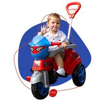Triciclo Infantil Baby City Homem Aranha Spider Empurrador