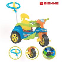 Triciclo Infantil Baby Trike Evolution Azul Haste Removivel