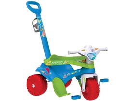 Triciclo Infantil Bandeirante com Empurrador - Motoka Passeio & Pedal Adventure Haste Removível - Brinquedos Bandeirante