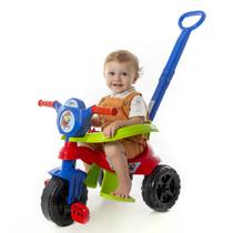 Triciclo Infantil Bebe Empurrar E Pedal Motoca Vermelha Dog - KENDY