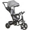 Triciclo Infantil Bebê Giratório 360º Kiddo Passeio e Pedal Grafite.