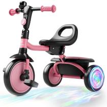 Triciclo infantil Besrey Colorful Lighting 18M-5 anos rosa Triciclo infantil Besrey Colorful Lighting 18M-5 anos rosa