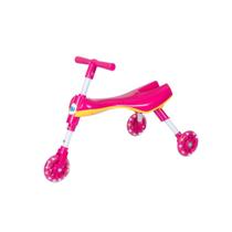 Triciclo Infantil Bimba Portátil Exclusivo Rodinhas Com Led