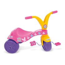 Triciclo Infantil Borboletinha Rosa Amarelo E Roxo - Xalingo Triciclo Infantil Borboletinha Rosa Amarelo E Roxo - Xalingo