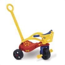 Triciclo Infantil Cachorrinho com Empurrador com Protetor e Cestinha Xalingo - 0749.6 Triciclo Infantil Cachorrinho com Empurrador com Protetor e Cestinha Xalingo - 0749.6