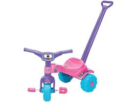 Triciclo Infantil Coleção Bubu e as Corujinha - com Empurrador Magic Toys