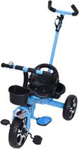 Triciclo Infantil com Apoiador Azul - Zippy Toys